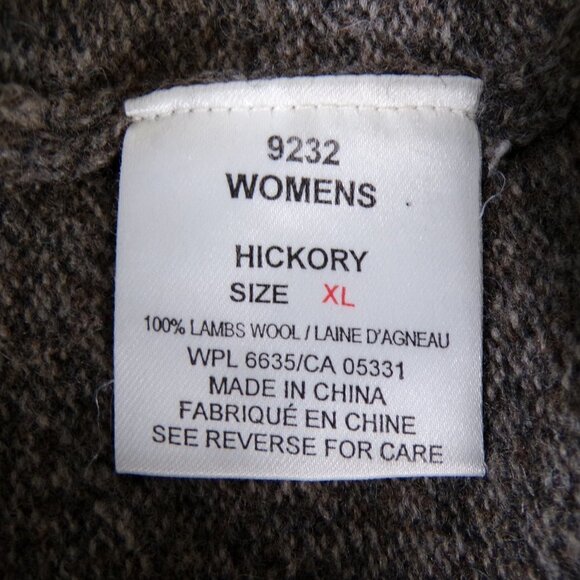 Woolrich Lambswool Hickory Sweater Cardigan Full Zip Fair Isle Ribbed Hem #434 - Picture 5 of 7